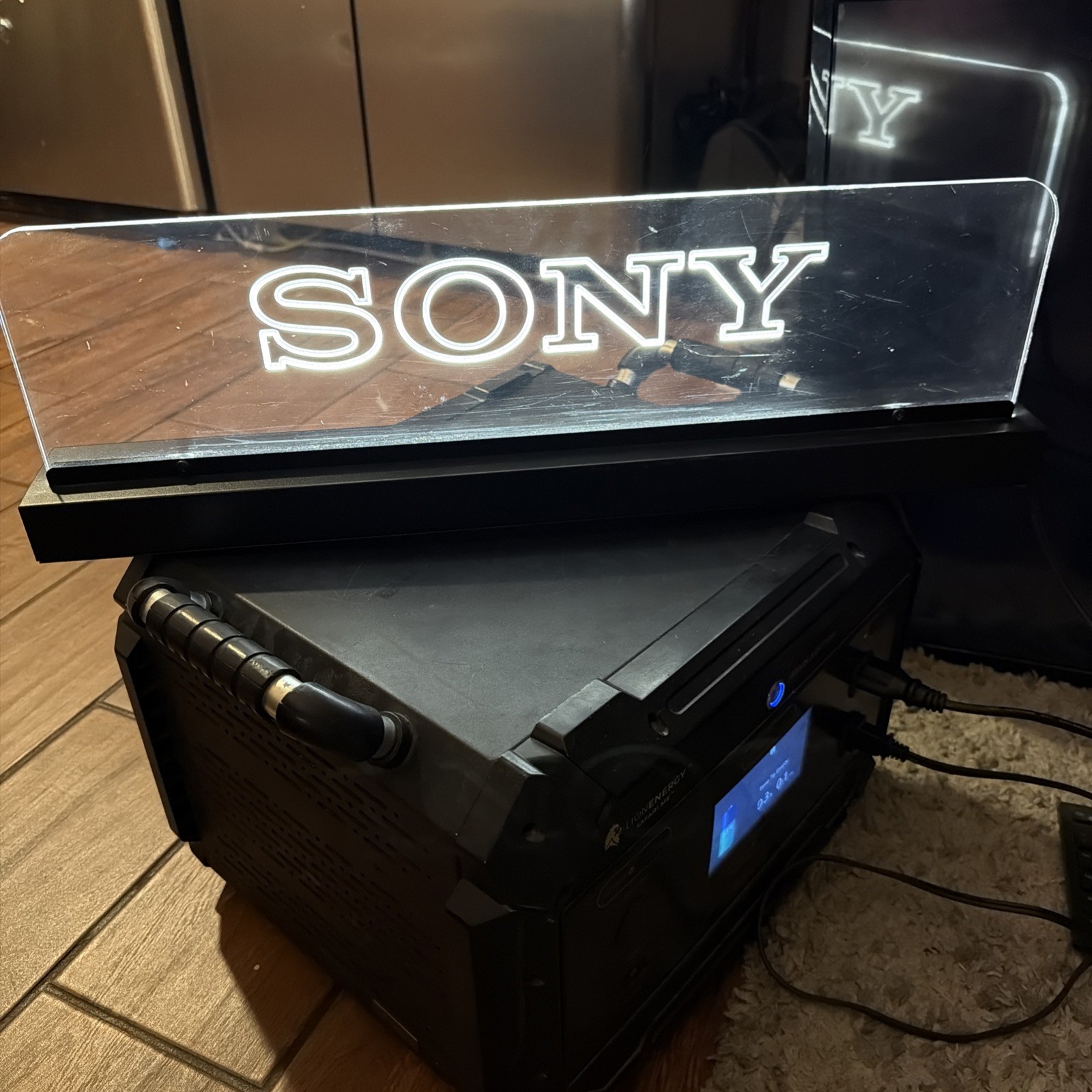 VTG Sony Led Edge-Lit Acrylic Sign-illuminated Logo Display Desk Light Man Cave VTG Sony Led Edge-Lit Acrylic Sign-illuminated Logo Display Desk Light Man Cave