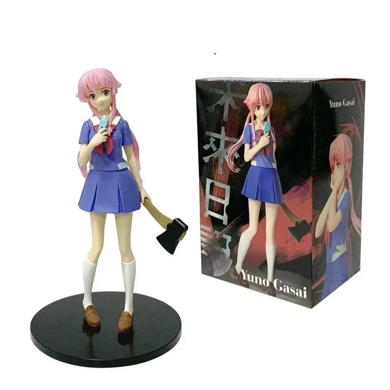 17CM Yuno Gasai Future Diary Anime Figure PVC Collectible Statue Display Model 17CM Yuno Gasai Future Diary Anime Figure PVC Collectible Statue Display Model