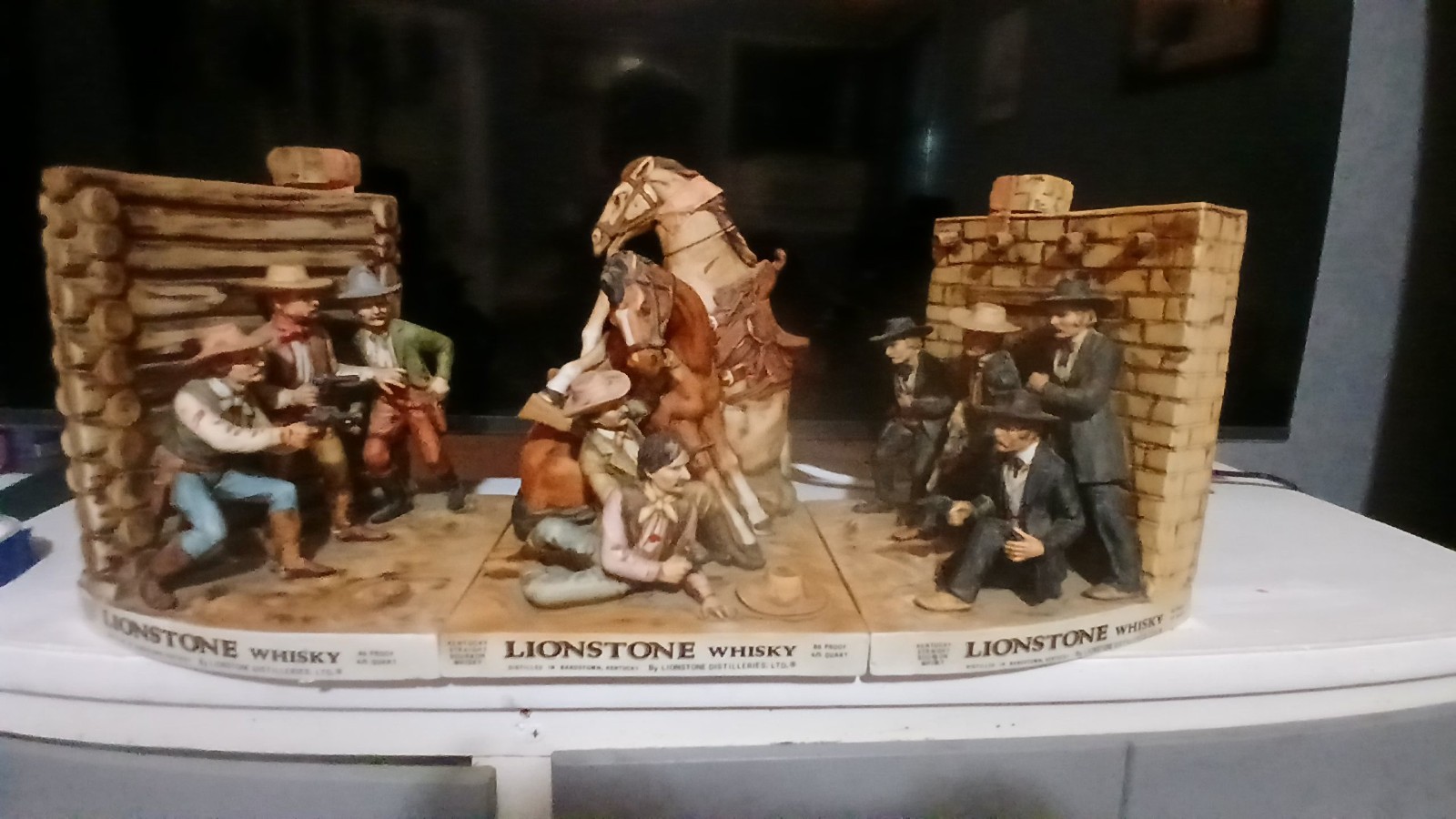 SHOOT OUT AT  OK CORRAL DECANTER