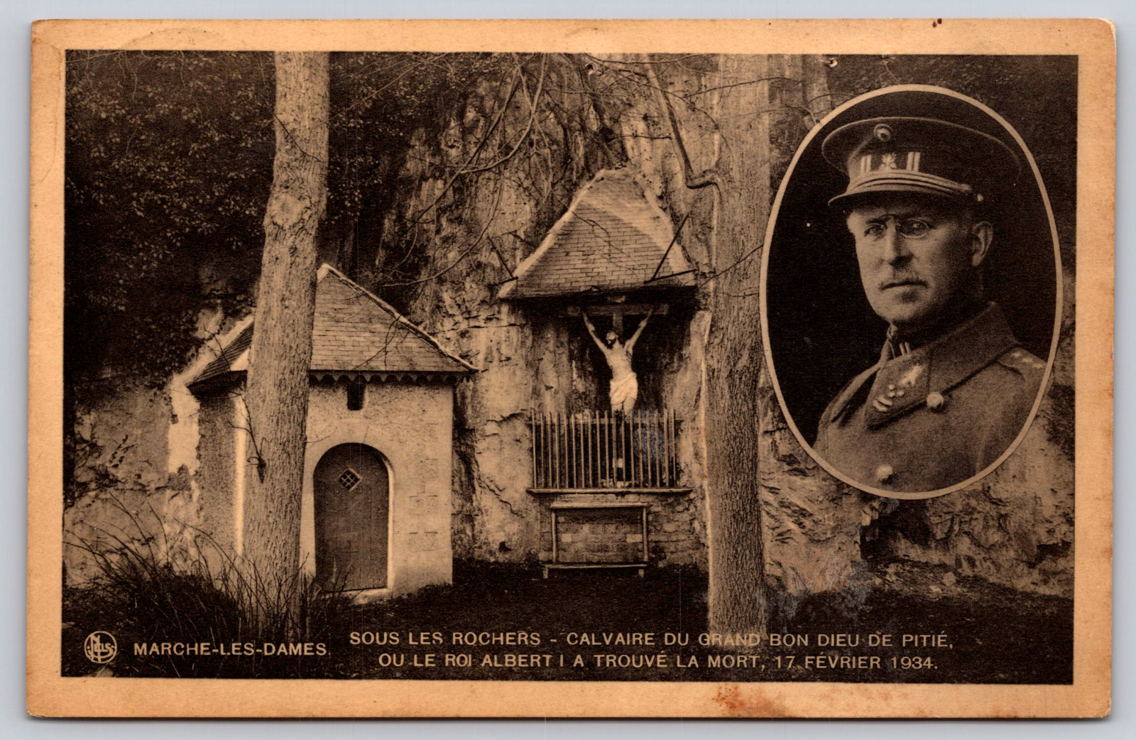 Postcard Marche-les-Dames Belgium King Albert I Postcard Marche-les-Dames Belgium King Albert I