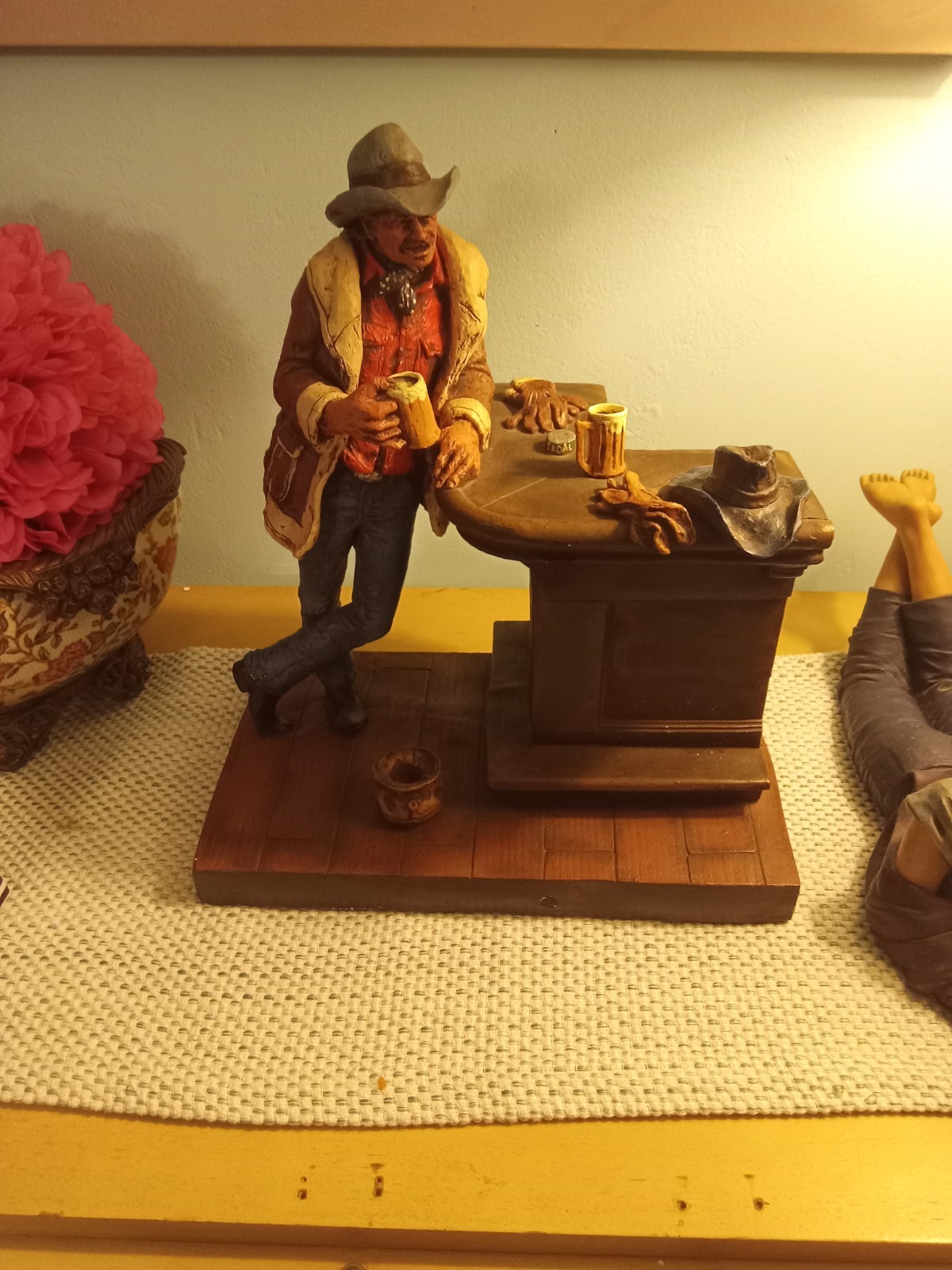 Michael Garman Sculpture Winding Down Cowboy Saloon 1976 - Heavy Piece 