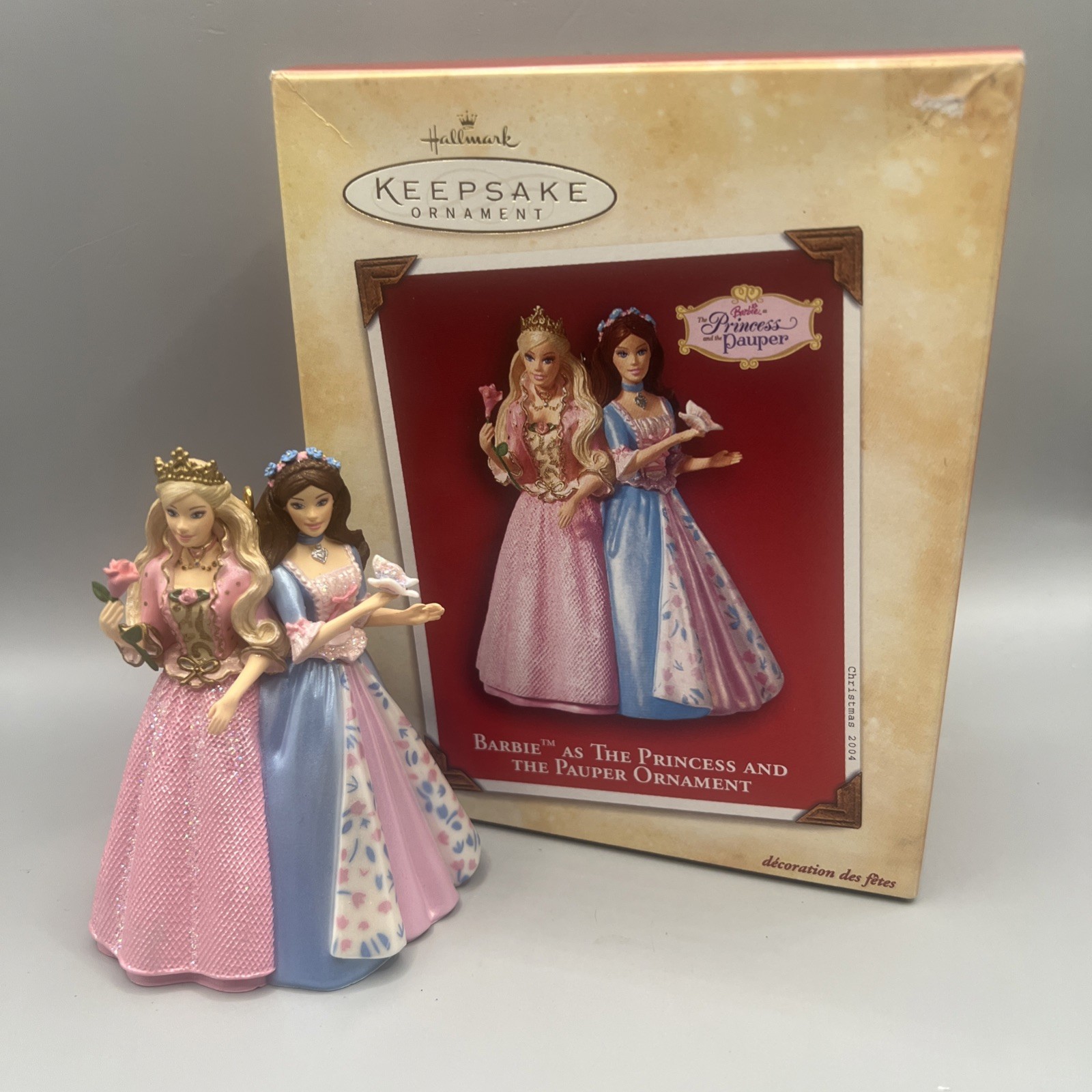 Hallmark 2004 Barbie Ornament  As The  Princess And The Pauper Ornament NIB