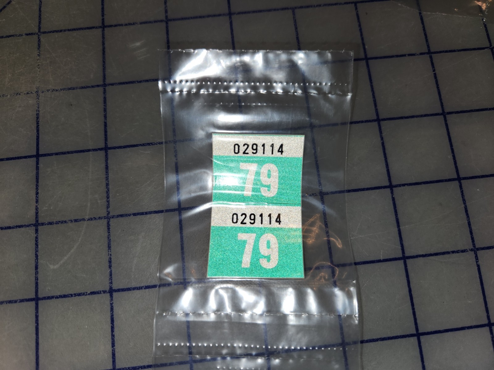 1979 Alaska License Plate Sticker Pair NOS