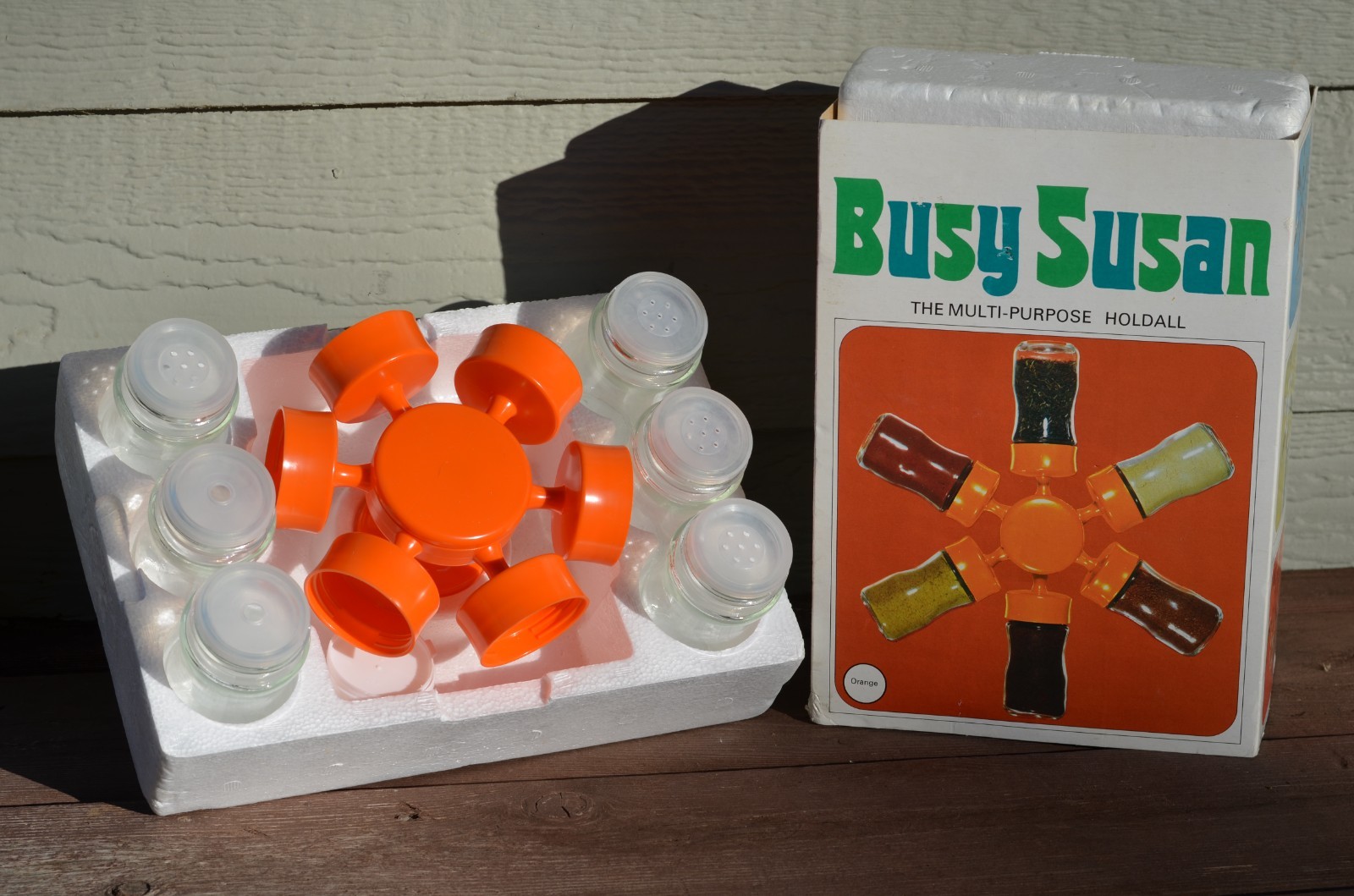 Busy Susan - Mid- Century Multi Purpose Holdall Orange 1970’s, Denmark