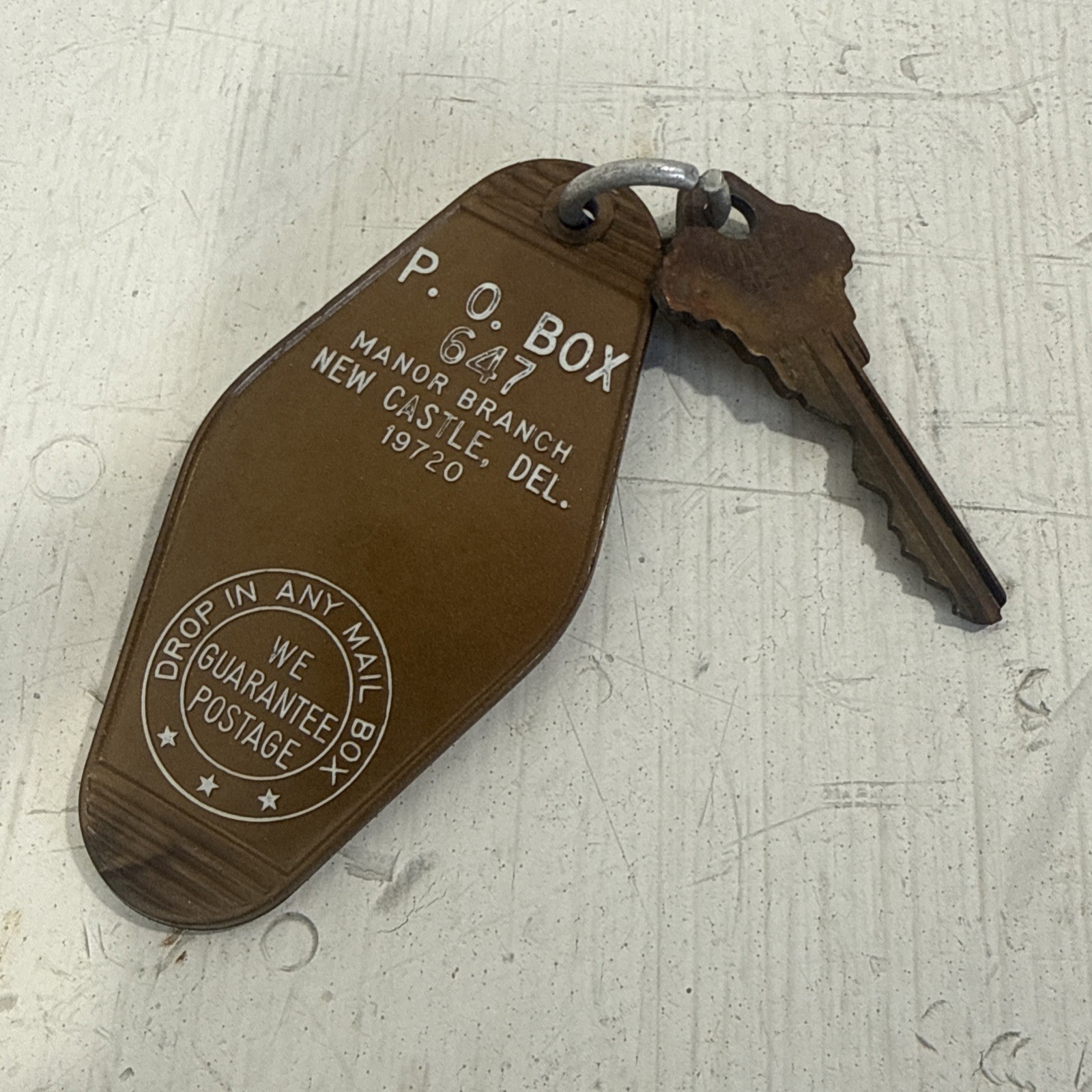 Vintage Ramada Inn Manor Branch Hotel Motel Room #276 Key & Fob New Castle Del.