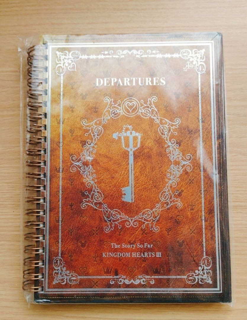 Kingdom Hearts 3 Original Spiral Notebook Brown Square Enix Japan Promo