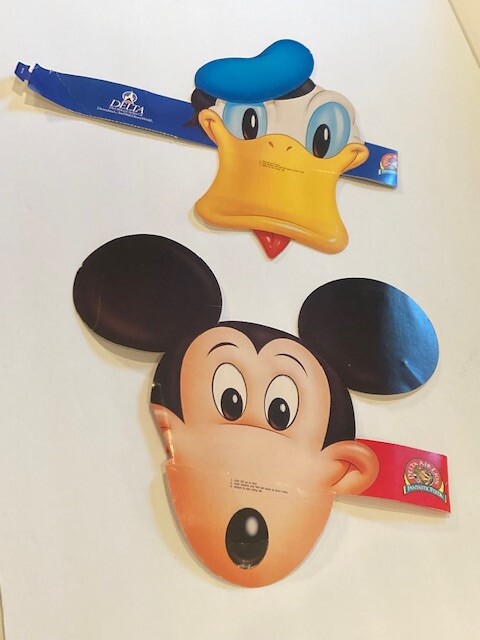 Rare Vintage Delta Fantastic Flyer DISNEY Mickey Mouse & Donald Duck Headbands Rare Vintage Delta Fantastic Flyer DISNEY Mickey Mouse & Donald Duck Headbands