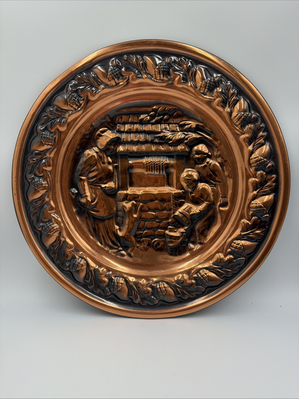 VINTAGE WALL HANGING  COPPER PLATE