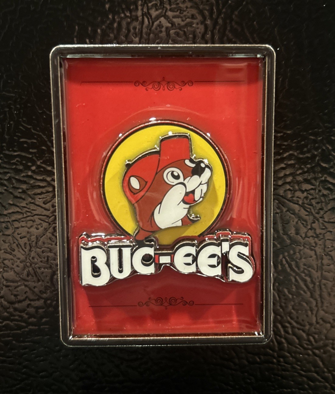 Buc-ee's Souvenir Red Magnet - Bucees Logo in Frame- 2.25 x 3.25-NEW