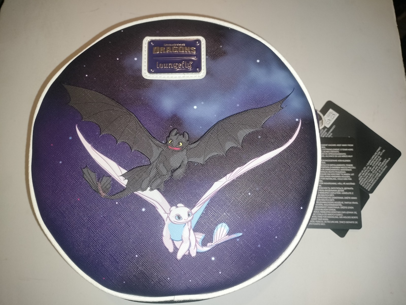 NEW Loungefly How to Train Your Dragon Furies Glow-In-The-Dark Crossbody Bag NWT