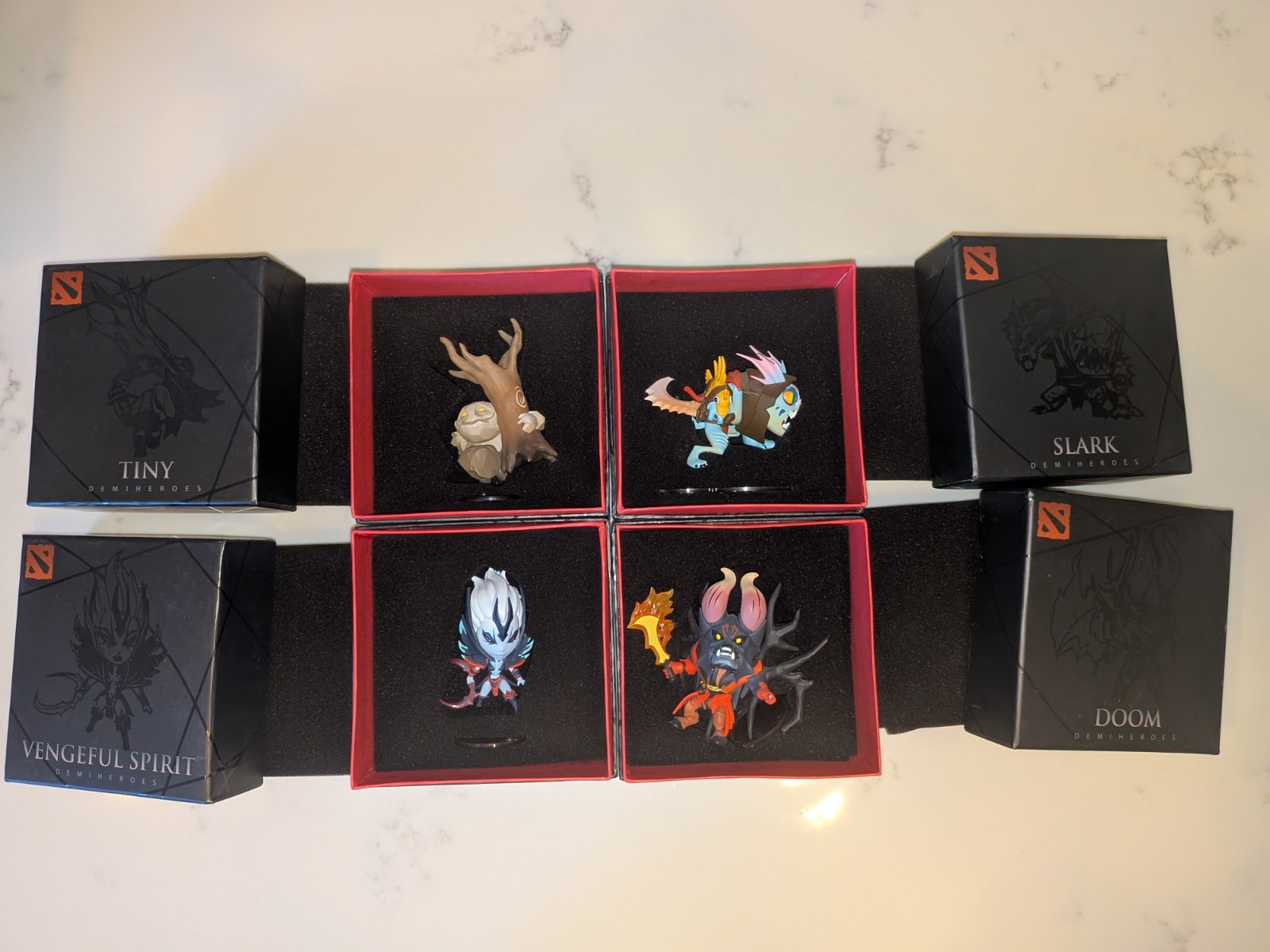 Dota 2 Genuine Demihero Figures Lot of 4 - TI4 The International 2014 SecretShop Dota 2 Genuine Demihero Figures Lot of 4 - TI4 The International 2014 SecretShop