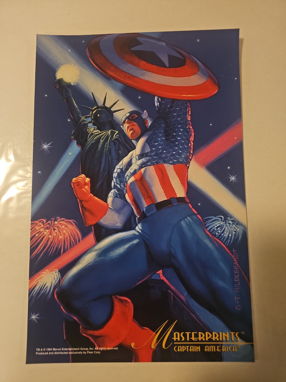1994 Marvel Masterpieces Masterprints COMPLETE 10-Card Set - Hildebrandt Art