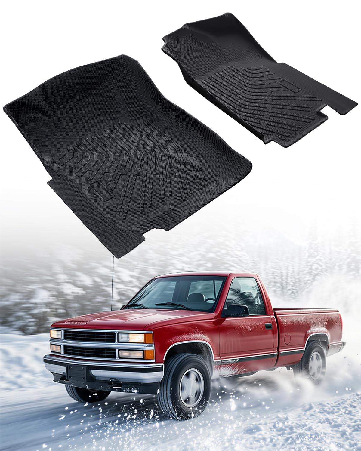CreekT® Front Floor Mats for Chevy C1500/K1500 1988-1999 2-Piece Set | for Ch... CreekT® Front Floor Mats for Chevy C1500/K1500 1988-1999 2-Piece Set | for Ch...