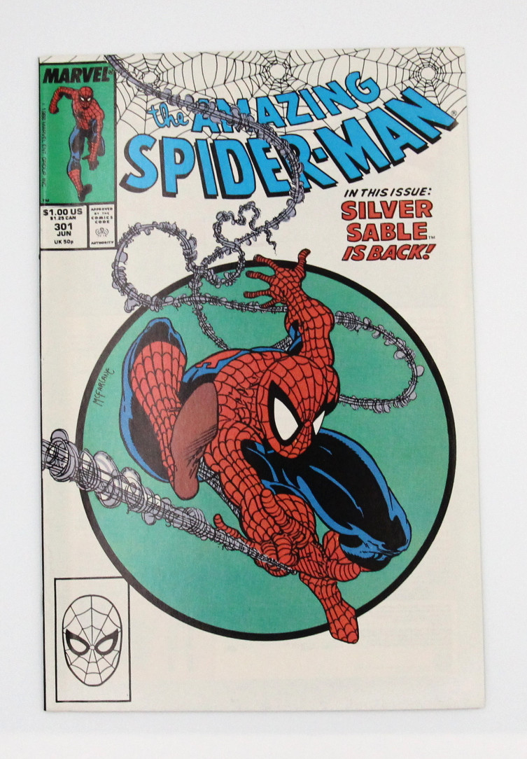 The Amazing Spider-Man #301 Marvel Comics 1988 Iconic cover Todd McFarlane VF+
