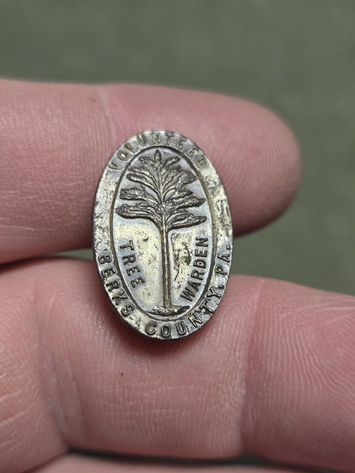 Rare Old Vintage Obsolete Berks PA Tree Warden Pin Lapel Forest Service Badge Rare Old Vintage Obsolete Berks PA Tree Warden Pin Lapel Forest Service Badge