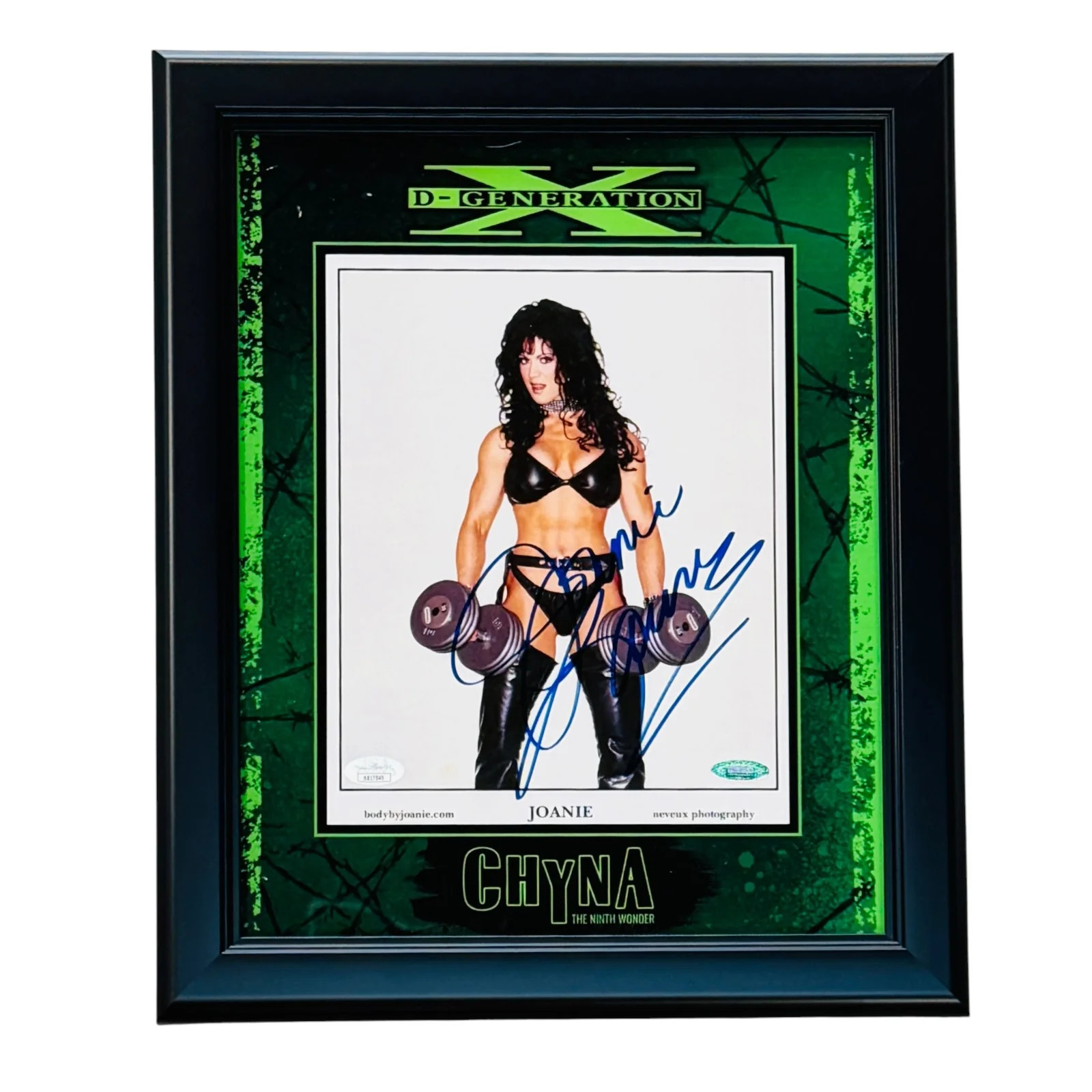 Joanie Laurer CHYNA Autographed D-Generation X Deluxe Framed 8x10 Photo - JSA Joanie Laurer CHYNA Autographed D-Generation X Deluxe Framed 8x10 Photo - JSA