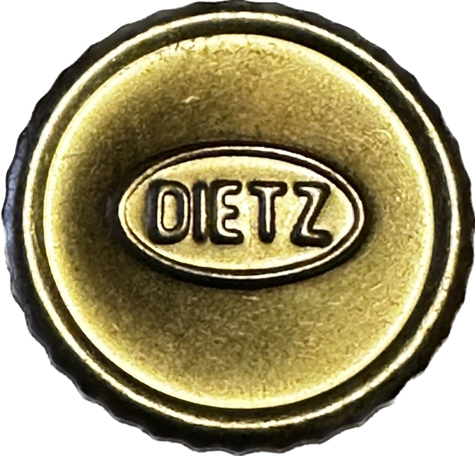 Genuine DIETZ Kerosene Oil Lantern Replacement Fuel Cap Gold, with Logo