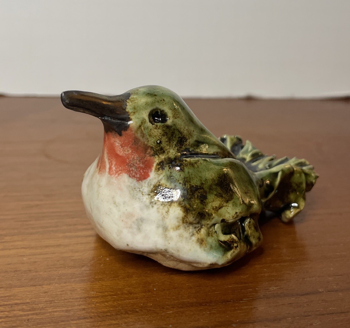 Handmade ceramic Bird Artisan Sculpture Decor Art 4” Handmade ceramic Bird Artisan Sculpture Decor Art 4”