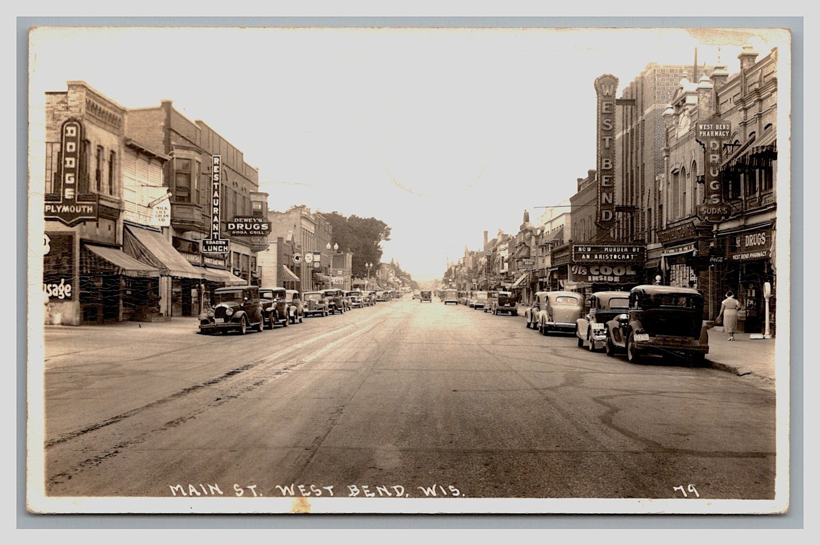 RPPC West Bend Wisconsin Main Street Businesses Cars WI