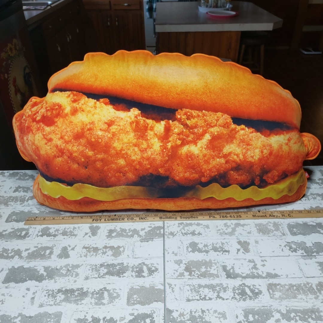 Chick-fil-A Originals Giant Chicken Sandwich Plush Pillow 35