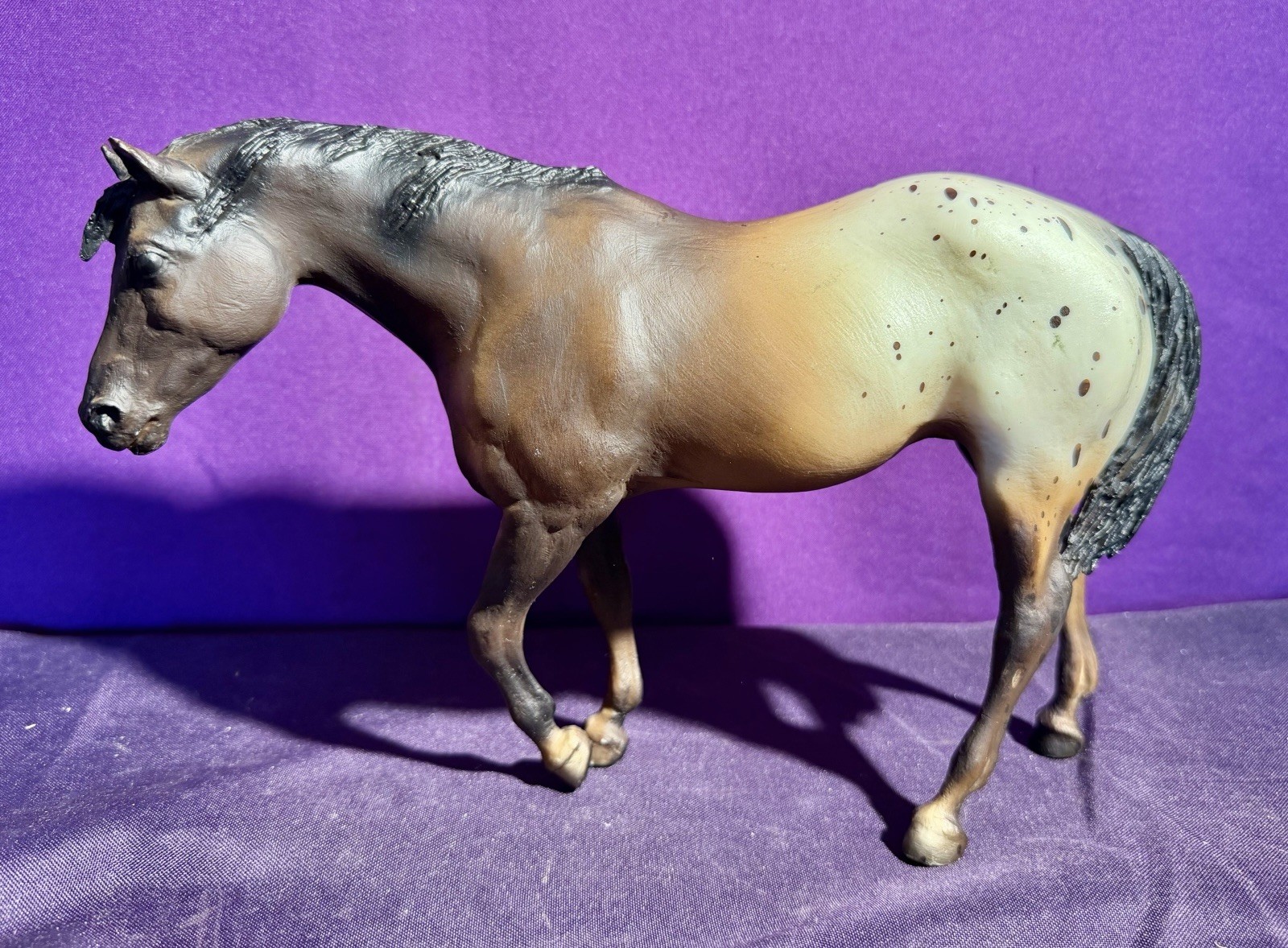 Vintage Breyer Horse #174 Dark Bay Appaloosa Indian Pony 1970s Very Good Vintage Breyer Horse #174 Dark Bay Appaloosa Indian Pony 1970s Very Good