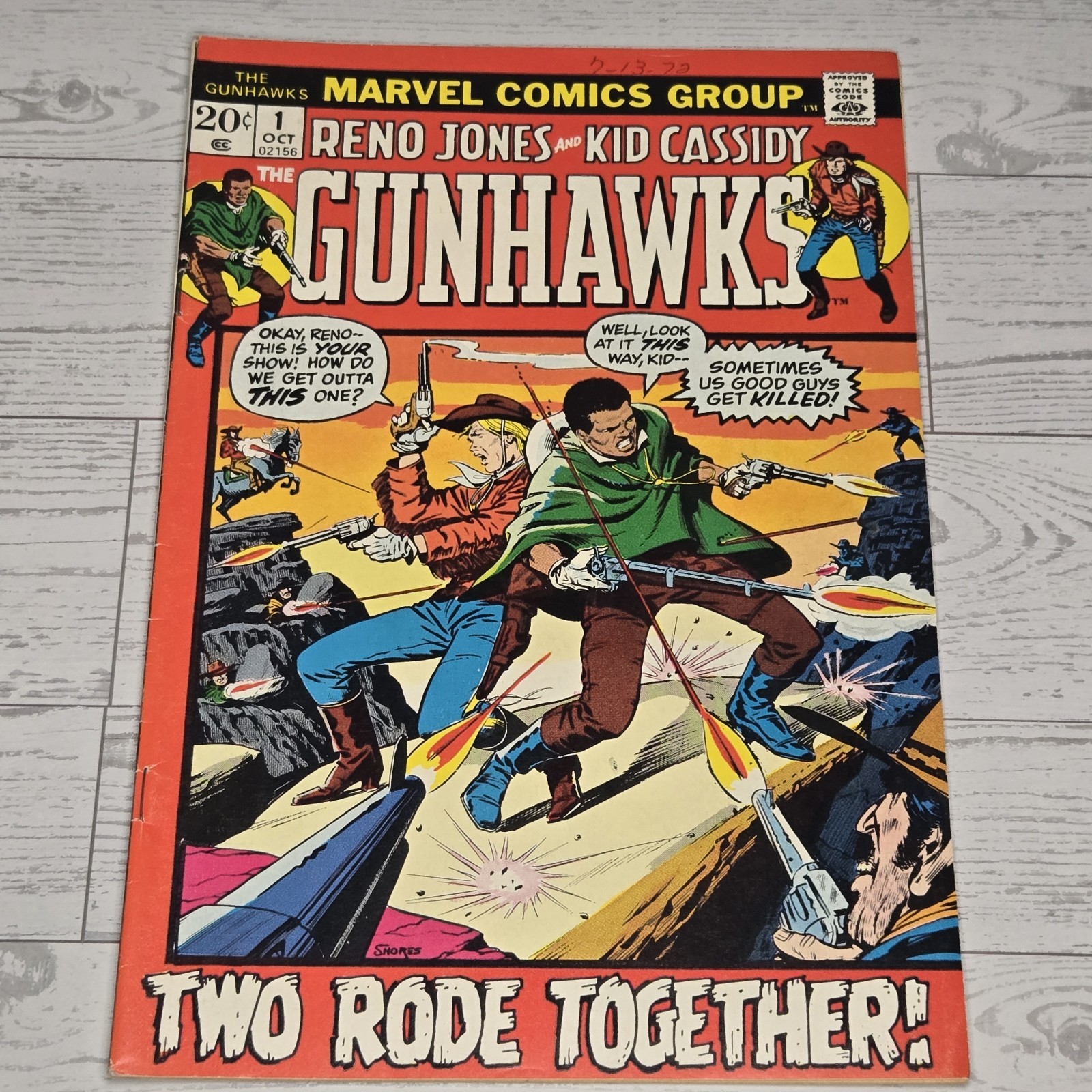 Gunhawks #1 Marvel Comics October 1972 FN/VF 