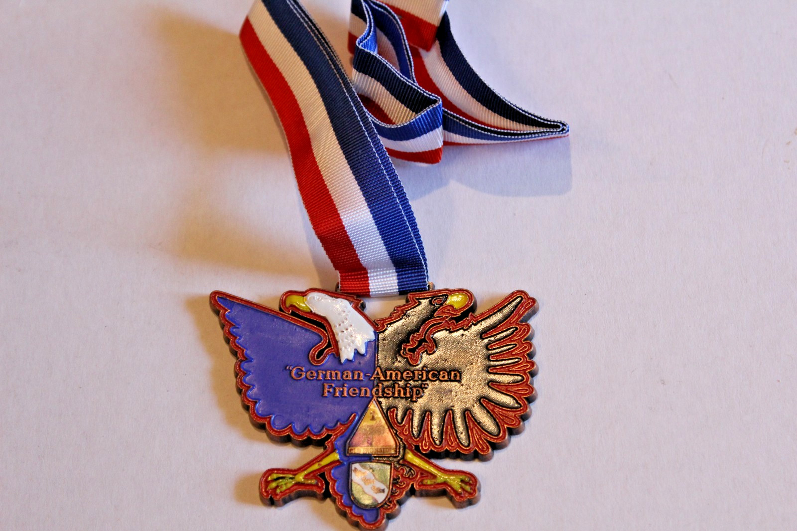 1984 Ansbach Volksmarsch German American Friendship Eagle Medal 2nd Annual