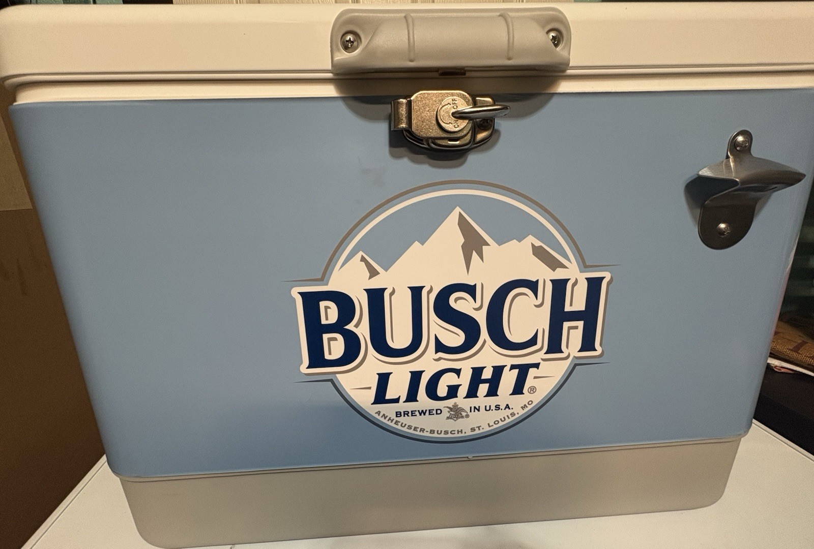 New Busch Light 54 Quart Collectible Beer Cooler 