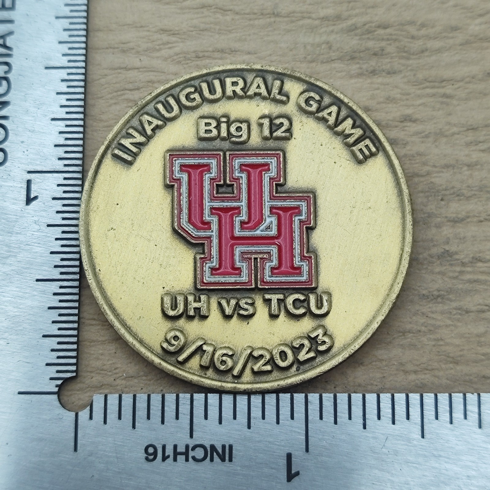 UH Alumni Association Inaugural Game Big 12 UH Vs TCU Coin