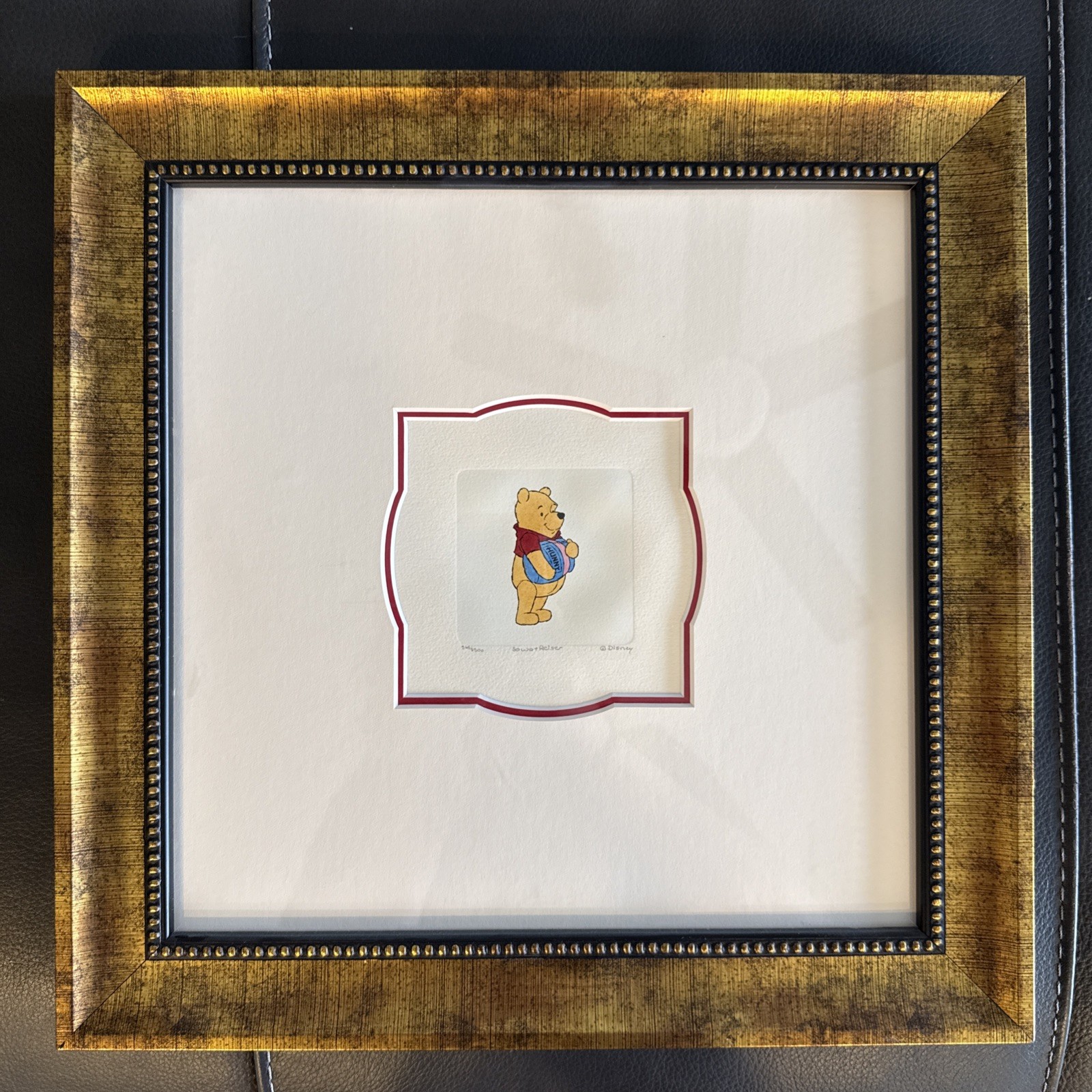 Disney Winnie the Pooh Etching Framed & Numbered from Disney Studios