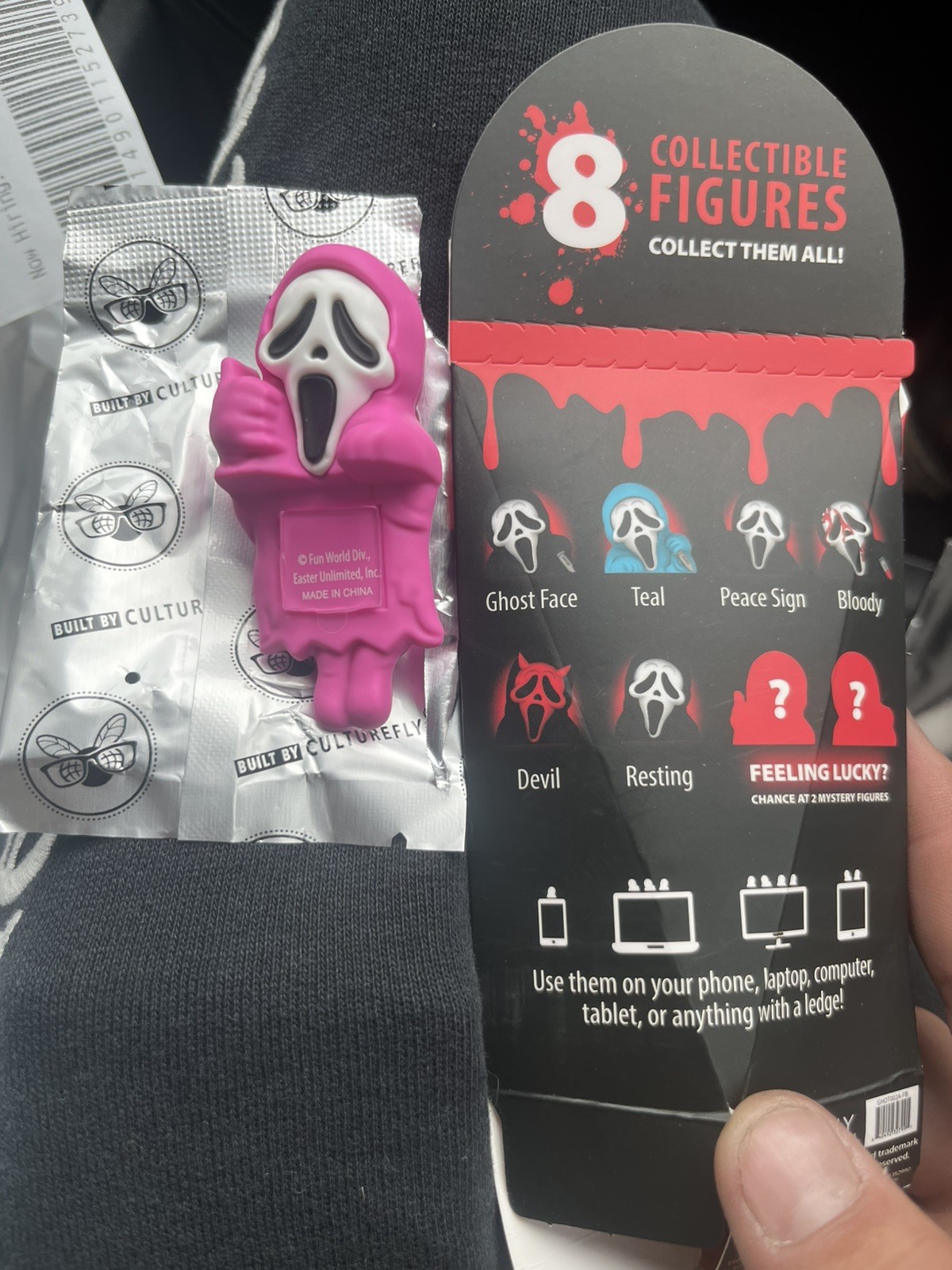 Ghost Face Phone Huggers CultureFly Mini Figure Chase Pink Calling Confirmed Ghost Face Phone Huggers CultureFly Mini Figure Chase Pink Calling Confirmed