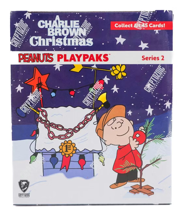 2025 Cryptozoic Peanuts Playpaks Series 2: Charlie Brown Christmas Gravity Feed