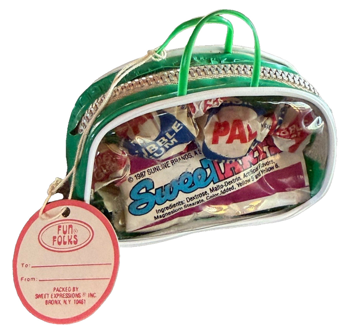 RARE Vintage 1980\'s Cathay Pacific Airlines Miniature Souvenir Luggage w/CANDY