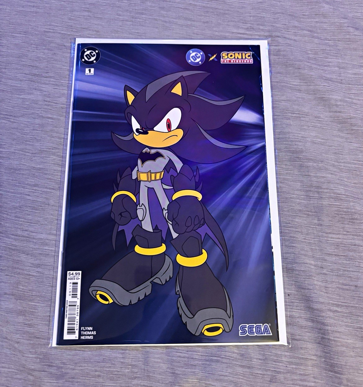 DC x Sonic the Hedgehog comic lot issues 1-5