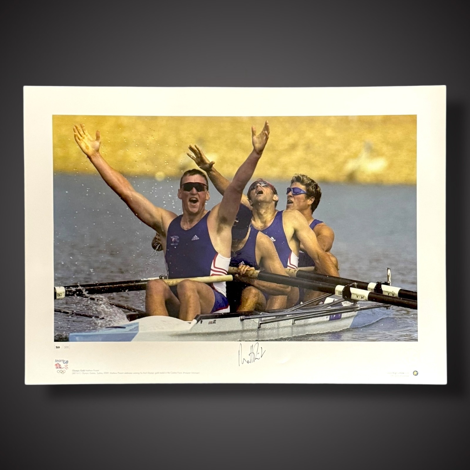 Matthew Pinsent Olympic Gold Medal Rowing Champion Signed Photo COA £29.99 A2