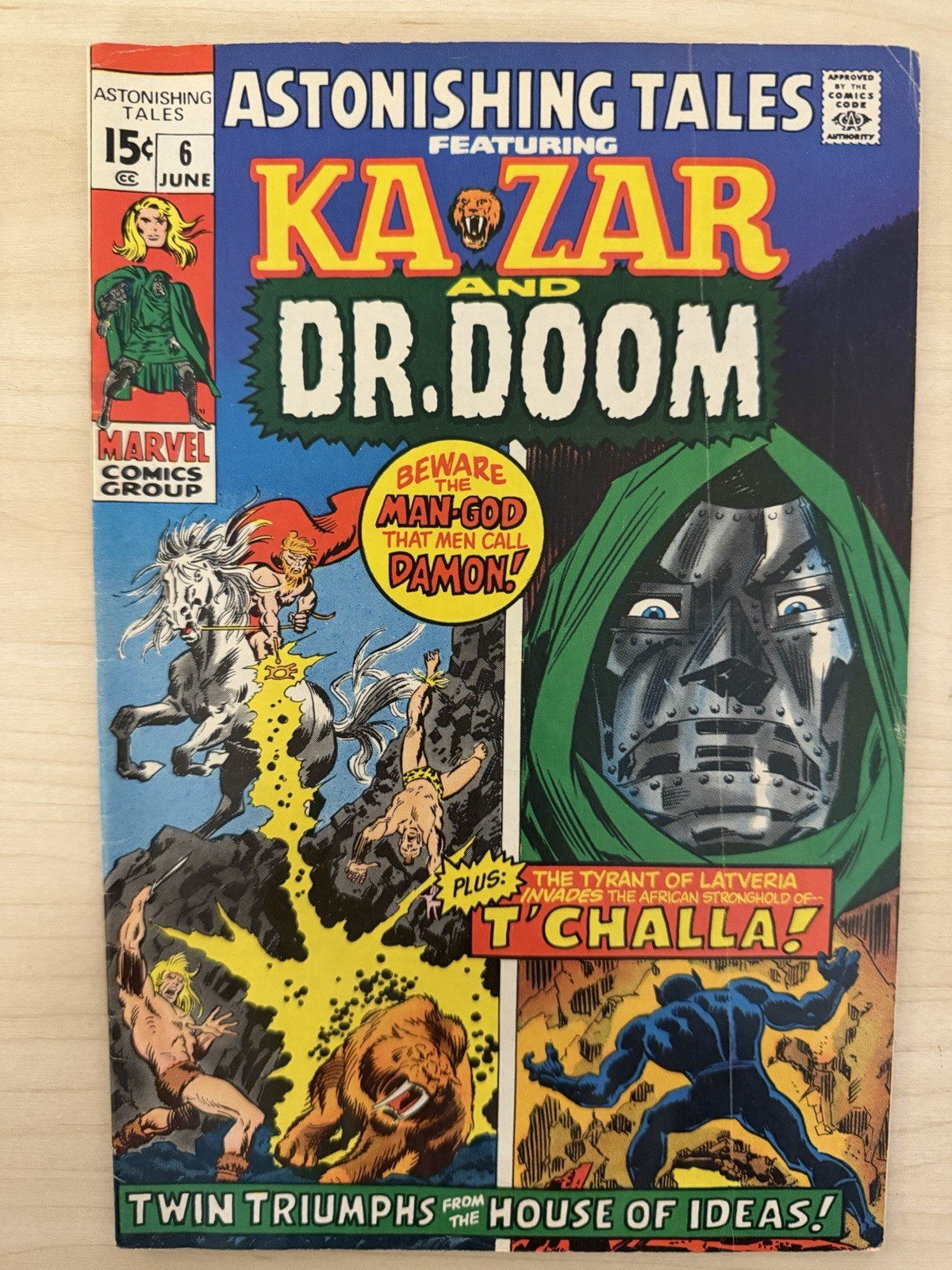 Astonishing Tales #6 (Marvel Comics June 1971) - FN+