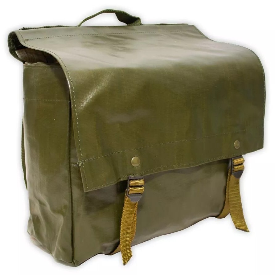 Czech Military Olive Drab M-85 Bag W Shoulder Strap Water-Resistant 10.5