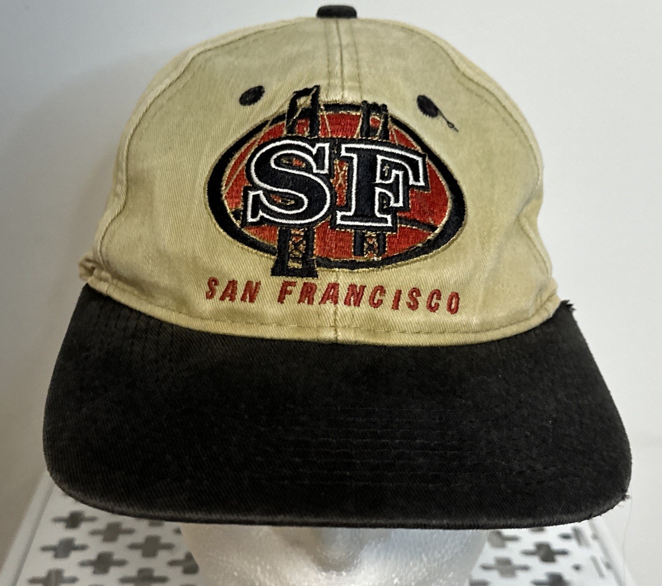 Vintage Sam Francisco Golden Gate Bridge Hat Captain Travel One Size