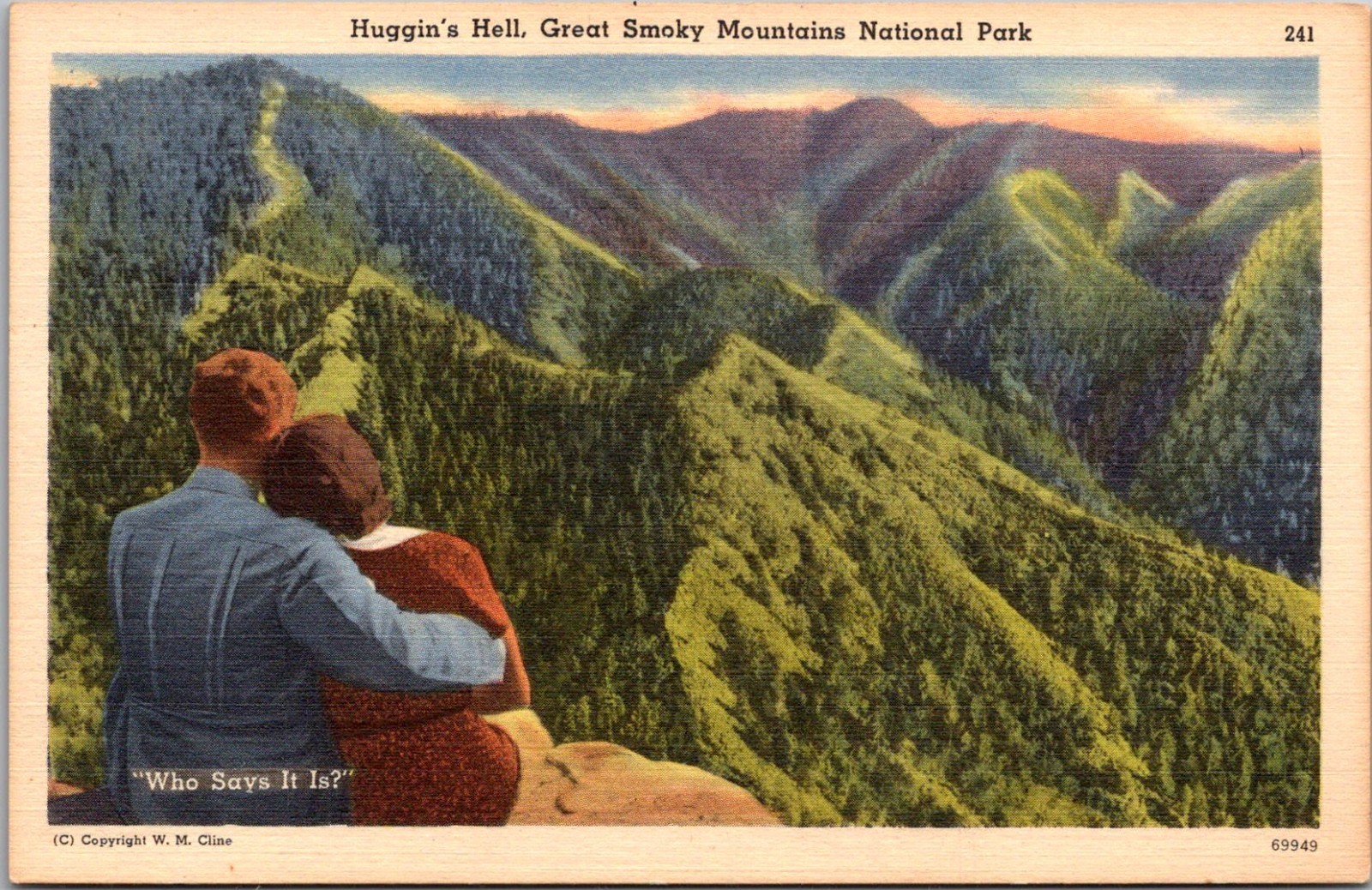 Huggin\'s Hell Great Smoky Mountains National Park Postcard