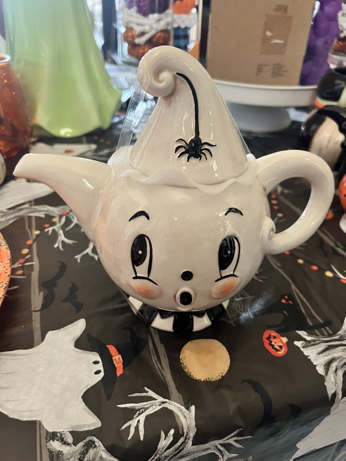 RARE Johanna Parker Halloween Ghost Teapot Gus Collectible 2026 Anthropomorphic RARE Johanna Parker Halloween Ghost Teapot Gus Collectible 2026 Anthropomorphic