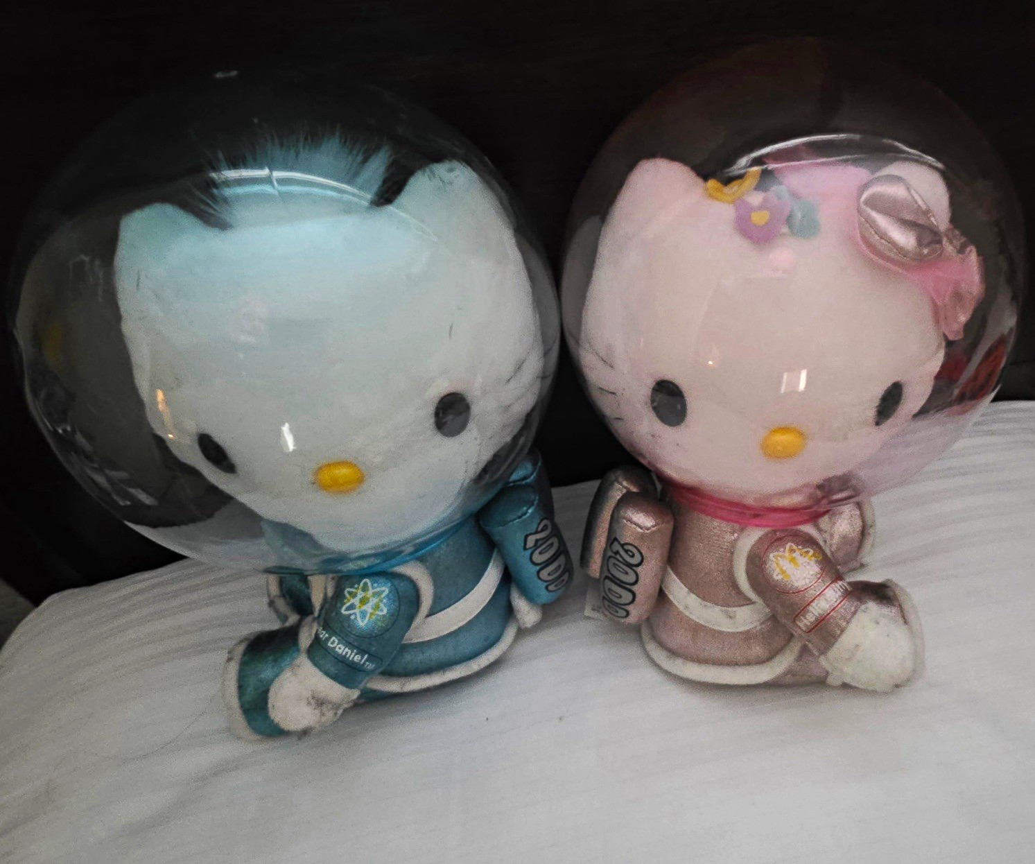 Sanrio Hello Kitty & Dear Daniel Astronaut Plush Stuffed Animals w/ Helmets Tags