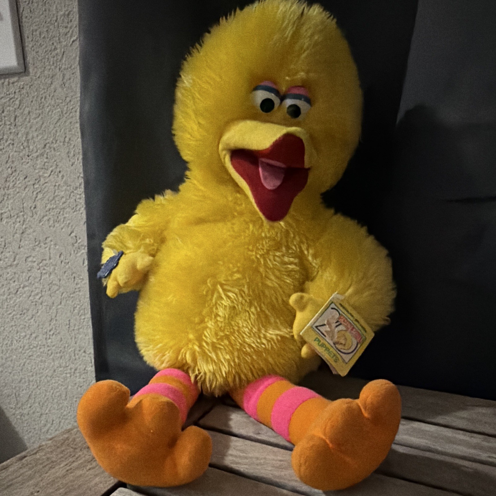 Vintage 1988 Applause Big Bird Puppet Sesame Street 20th Anniversary With Tags Vintage 1988 Applause Big Bird Puppet Sesame Street 20th Anniversary With Tags