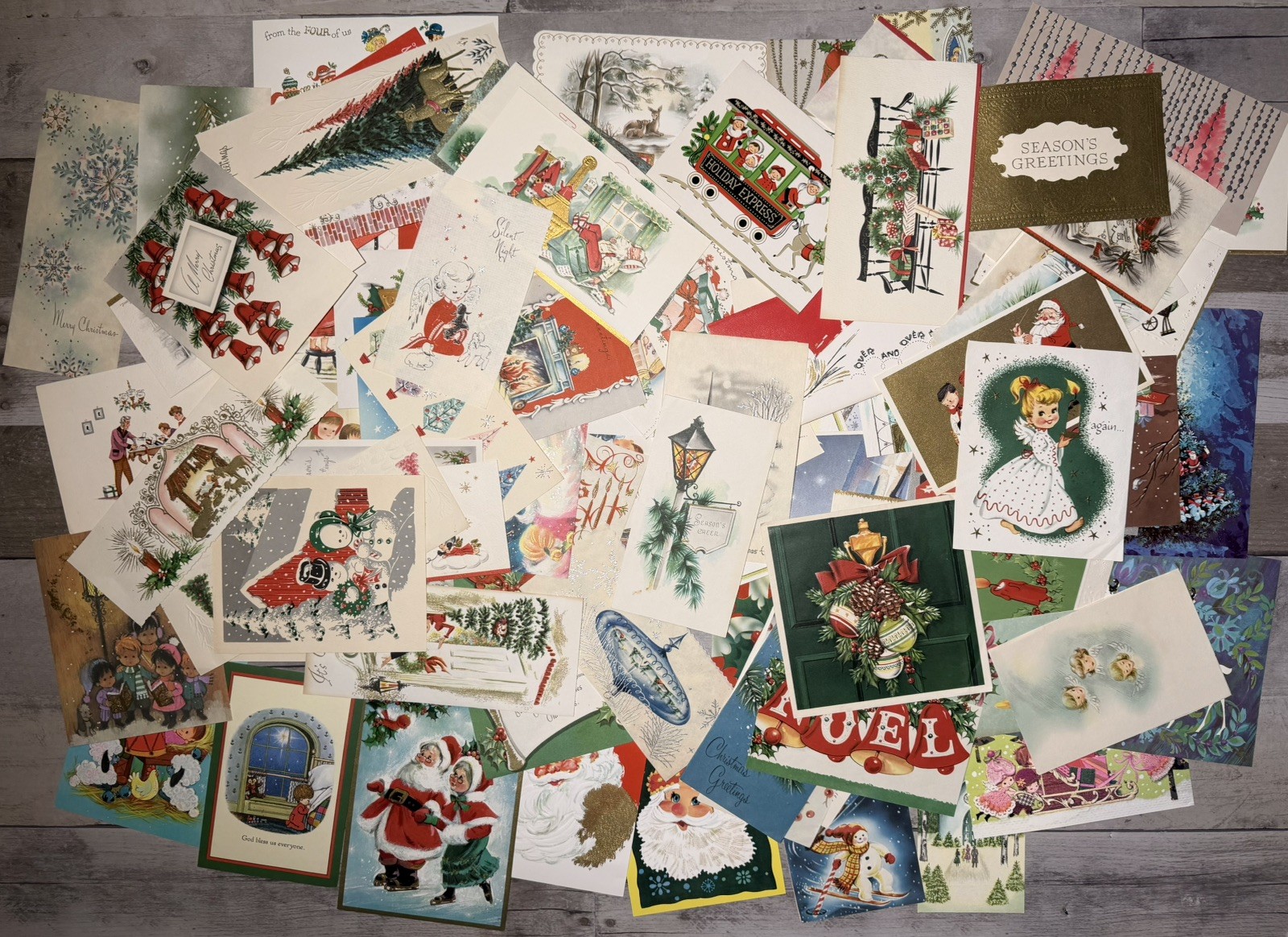 100 Vintage 40’s 50’s 60’s 70’s Ephemera Christmas Card Lot Junk Journal Craft 100 Vintage 40’s 50’s 60’s 70’s Ephemera Christmas Card Lot Junk Journal Craft