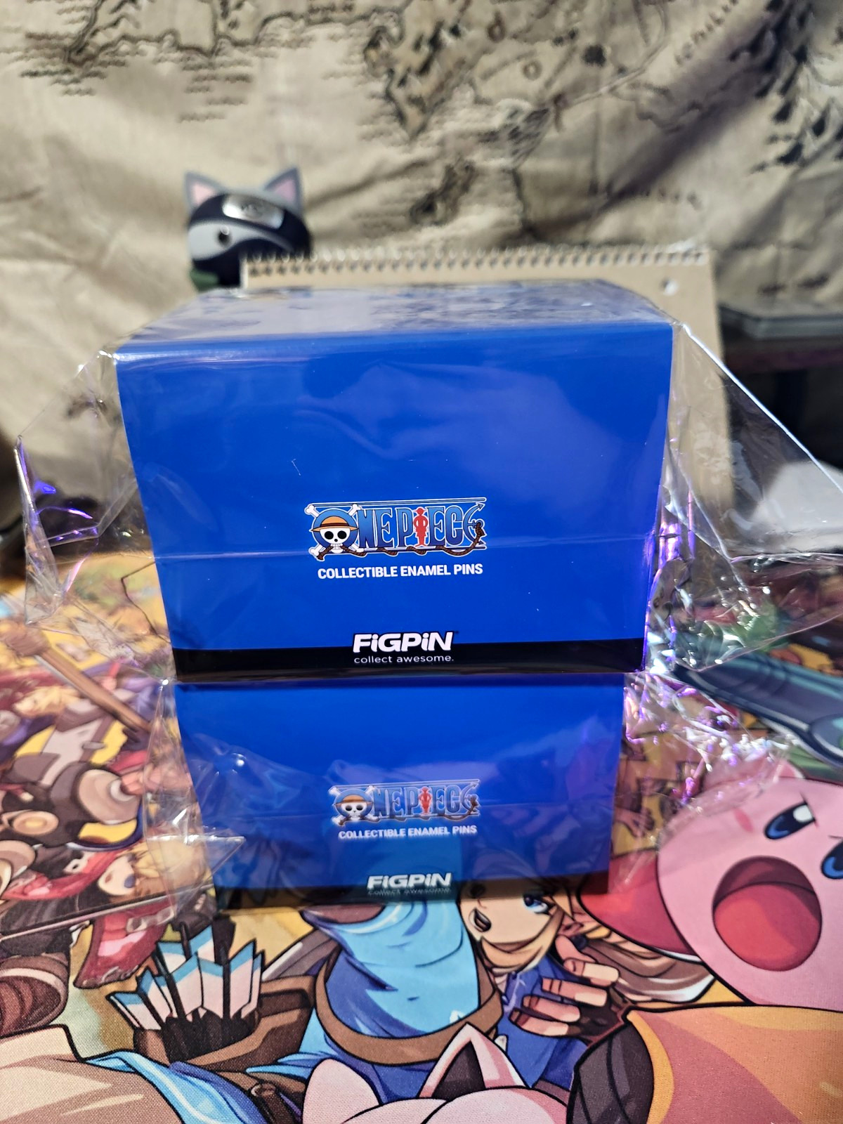FiGPiN One Piece Monkey D. Luffy Enamelled Metal Pin, Blue/Black FiGPiN One Piece Monkey D. Luffy Enamelled Metal Pin, Blue/Black