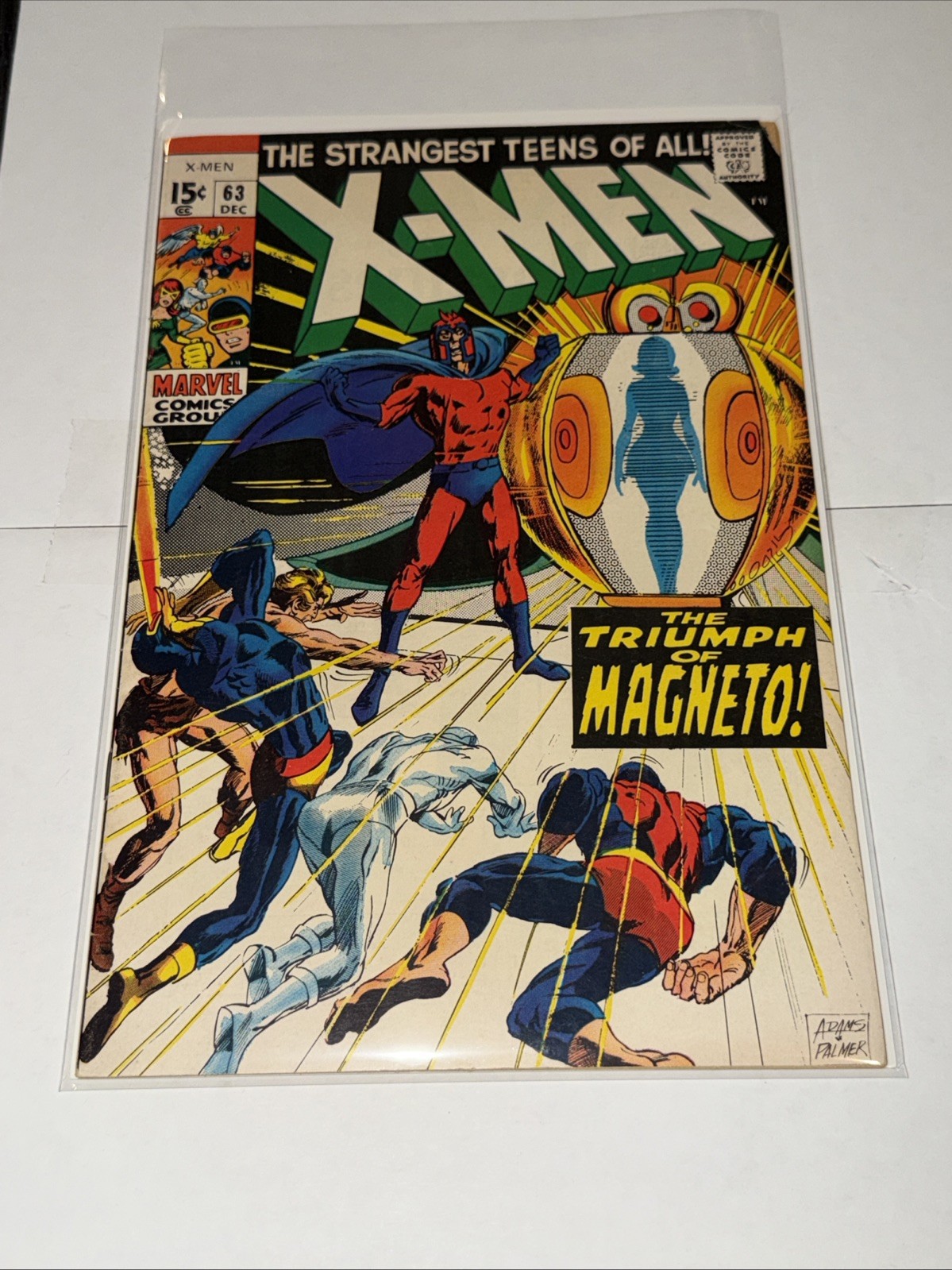 X-Men #63 1969 Marvel Neal Adams Magneto Silver Age 1st Print