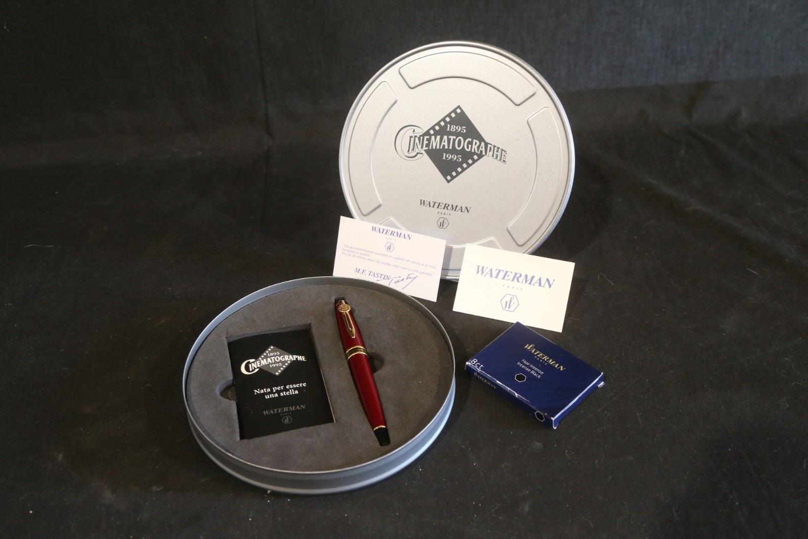waterman cinemographe 1885 1995 limited edition bordeaux expert fountain pen waterman cinemographe 1885 1995 limited edition bordeaux expert fountain pen