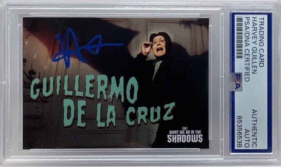 2023 Cryptozoic What We Do in the Shadows P4 Harvey Guillen SIGNED Auto PSA DNA