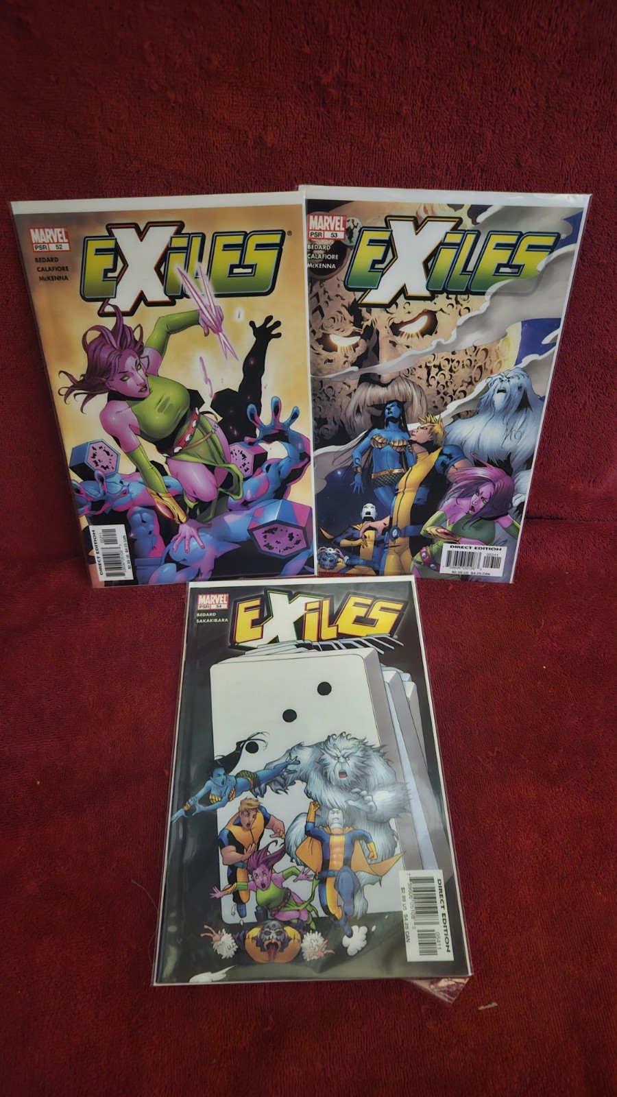 Marvel Exiles #52,53,54 comic books 2004  Bagged Boarded VF