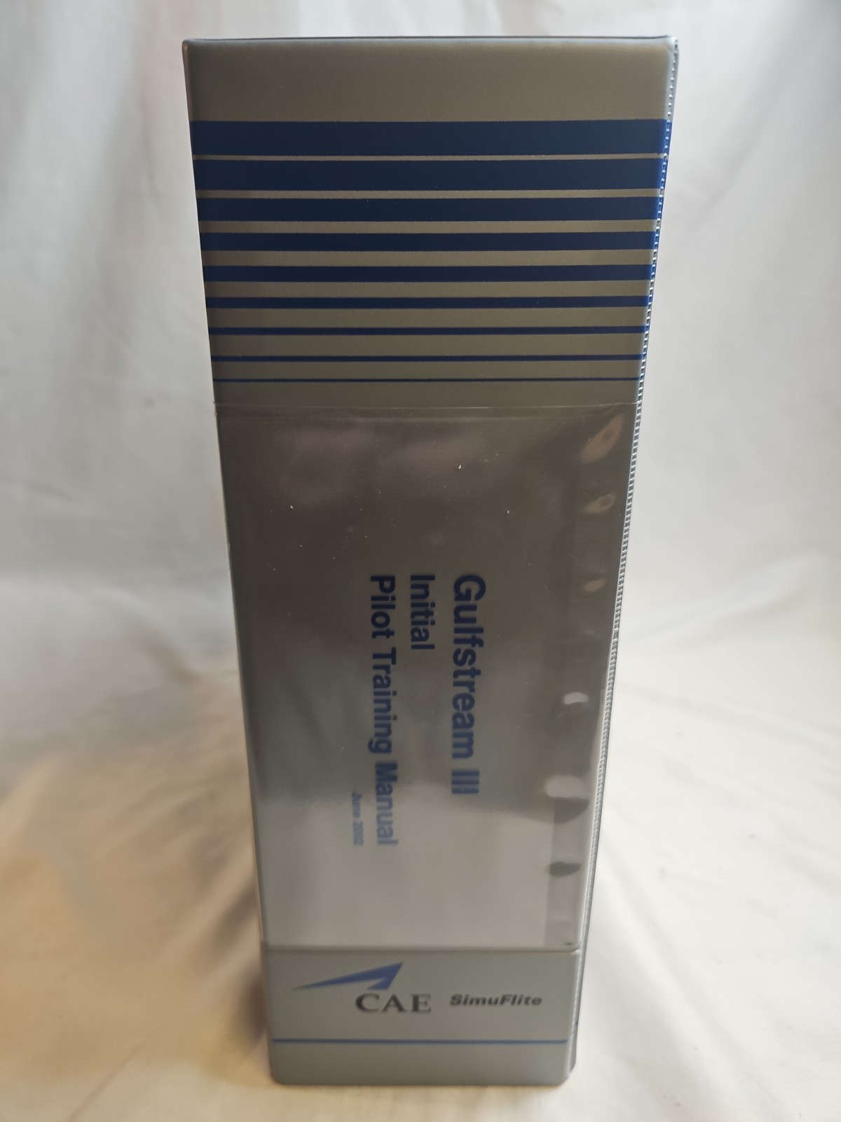 Gulfstream 3 Initial Pilot Training Manual In CAE SimuFlite 3 Ring Binder #PBC