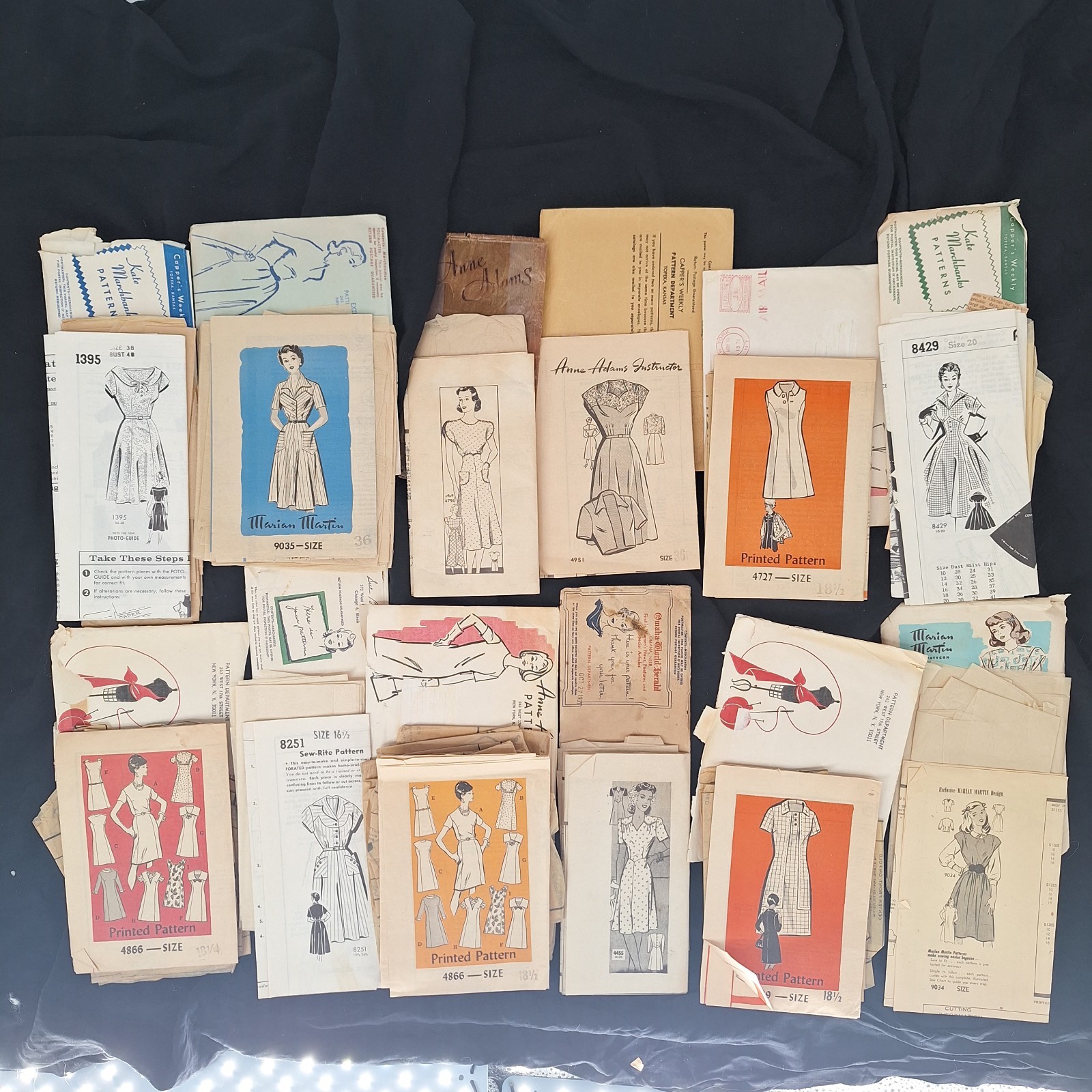 Vtg 1940 1950s Sewing Pattern Mixed Lot Women Mail Order Vtg 1940 1950s Sewing Pattern Mixed Lot Women Mail Order